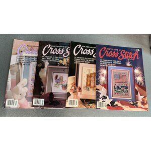 For The Love Of Cross Stitch Magazines Lot of 4